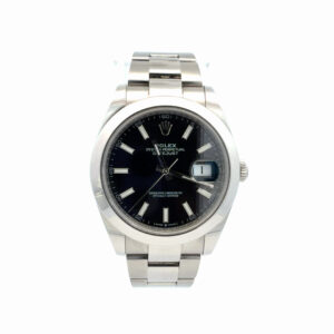 Rolex Datejust 41 Ref. 126300 Black Stick Dial Oyster Bracelet Warranty Card – front view