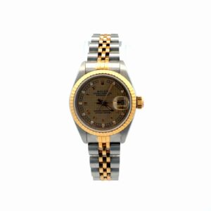 Rolex Lady-Datejust 26mm 69173 Factory Houndstooth Diamond Dial – front view