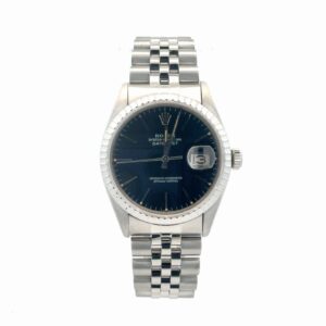 Rolex Datejust 36mm 16030 Black Stick Dial Jubilee – front view
