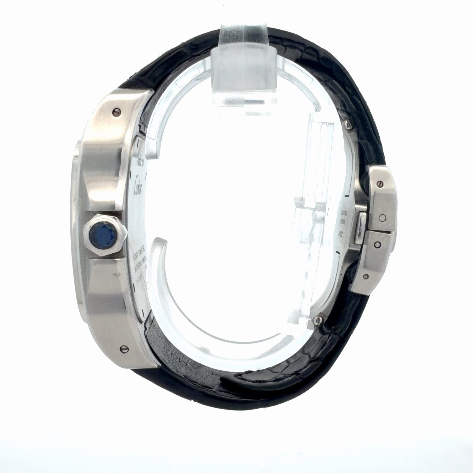 Cartier Santos 100 XL 2656 W20073X8 Stainless Steel Silver Roman Dial – end view