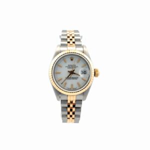 Rolex Lady-Datejust 26mm 69173 White Stick Dial Two-Tone – front view