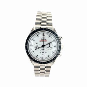 Omega Speedmaster Moonwatch White Dial 310.30.42.50.04.001 — New Complete Set – front view