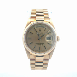 Rolex Day-Date 18038 Champagne Dial – front view