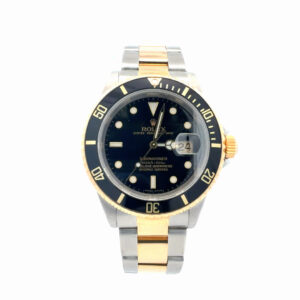 Rolex Submariner Date 16613 two-tone black dial, front