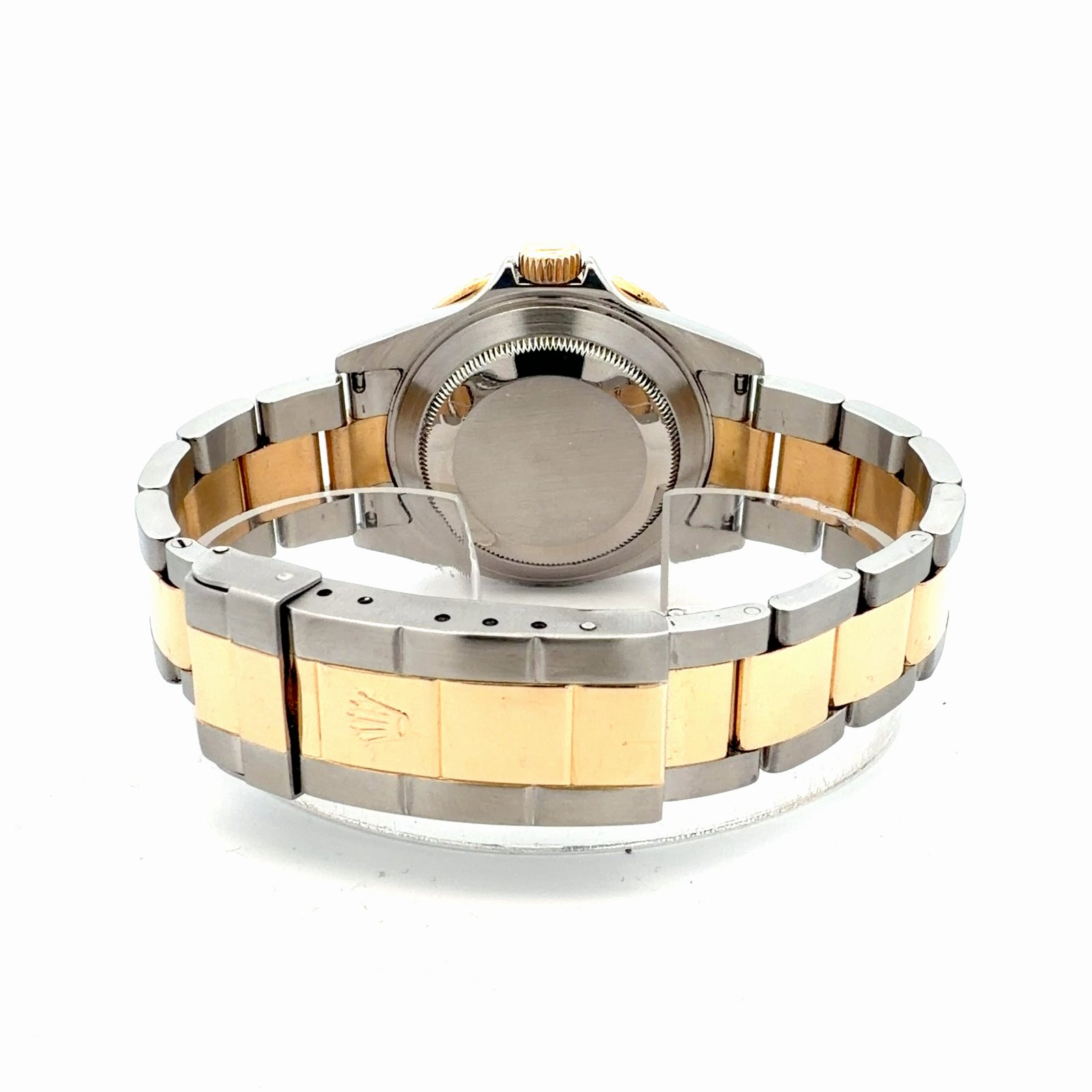 Rolex Submariner Date 16613LB / 16613T 40mm Two-Tone Bluesy 2007 – back view with clasp